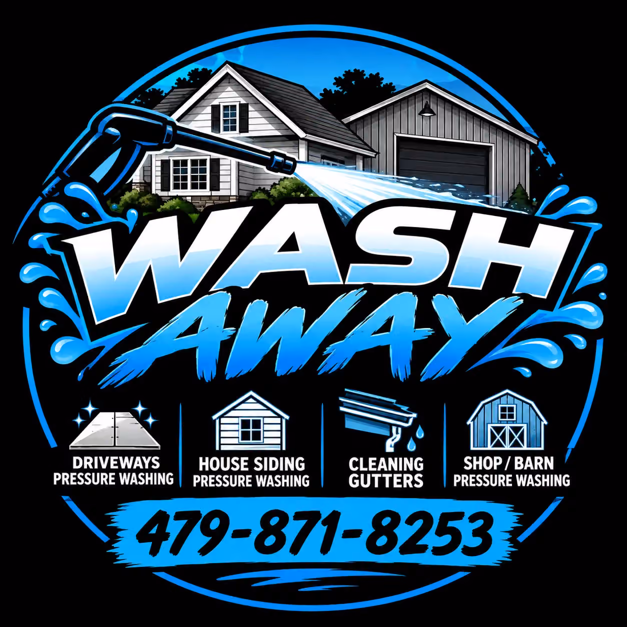 Wash away photo, Pressure washing in Northwest Arkansas